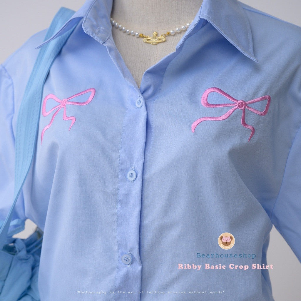 Ribby Basic Crop Shirt