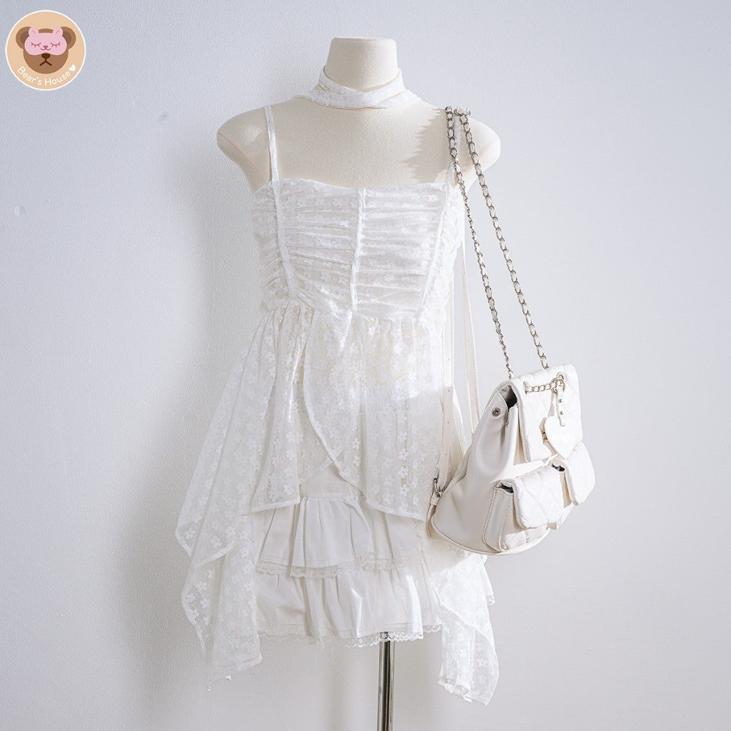 Daydreaming Lace Cami สายเดี่ยวระบาย กรุยกราย เนื้อผ้าตาข่ายลายดอก🧸🧸