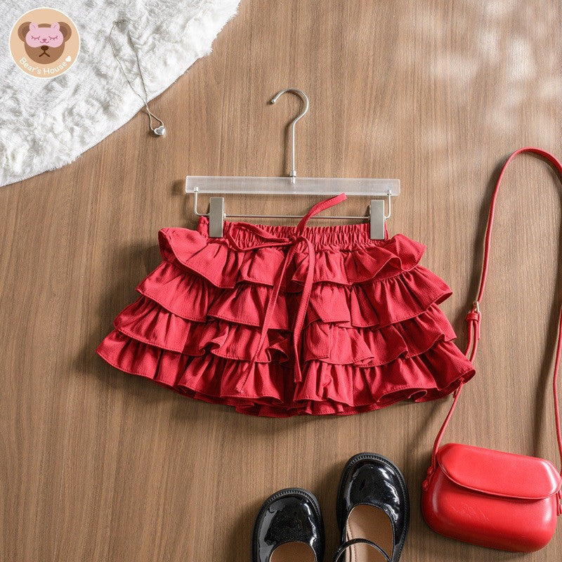 Layers Macaroon Skirt กระโปรงสั้น ขนมชั้น