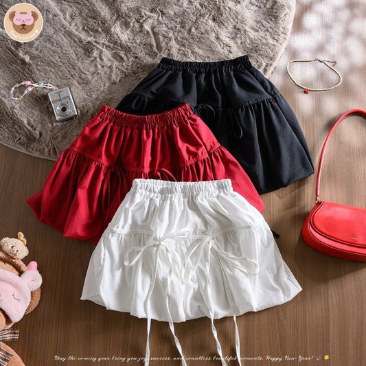 Pumpkin Balloon Skirt กระโปรงบอลลูน น่ารักมากๆ แต่งดีเทลผูกโบว์