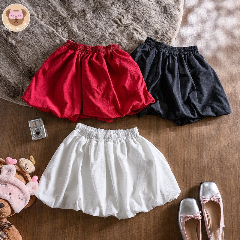 Cheeze Balloon Skirt กระโปรงบอลลูน ทรงฮอตฮิต เอวสม็อค เย็บ 2 ชั้นไม่ต้องกลัวบางน้องบอลลูนใส่แมท